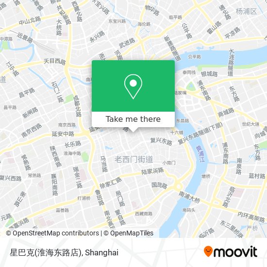 星巴克(淮海东路店) map