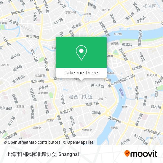 上海市国际标准舞协会 map