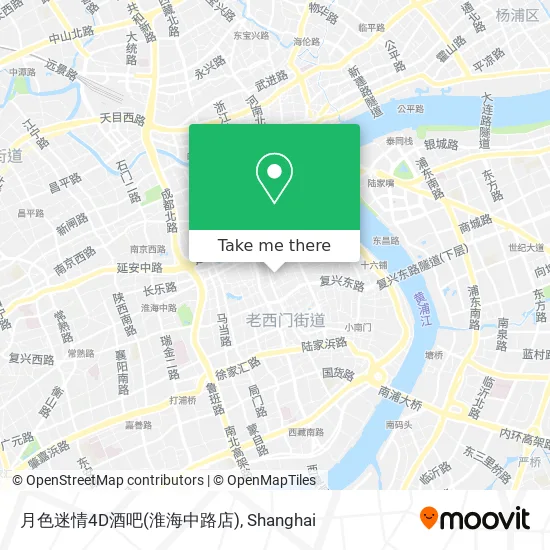 月色迷情4D酒吧(淮海中路店) map