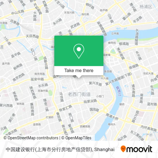 中国建设银行(上海市分行房地产信贷部) map