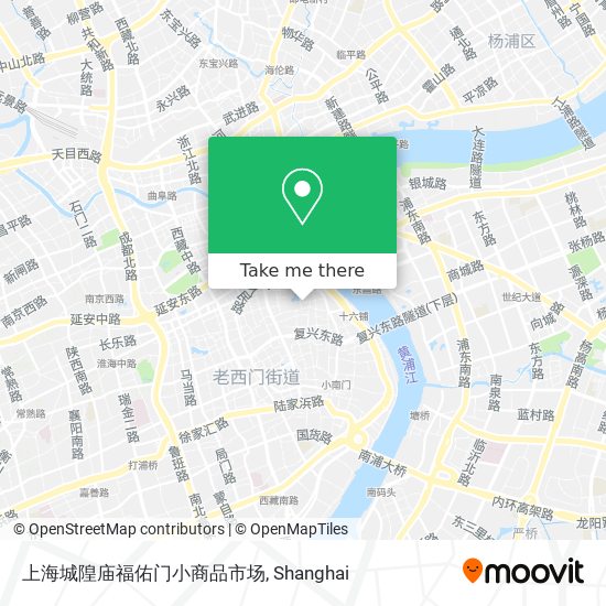 上海城隍庙福佑门小商品市场 map