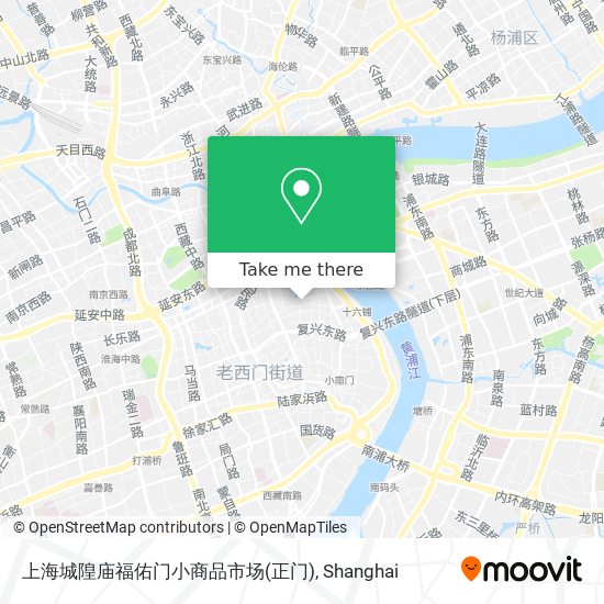上海城隍庙福佑门小商品市场(正门) map