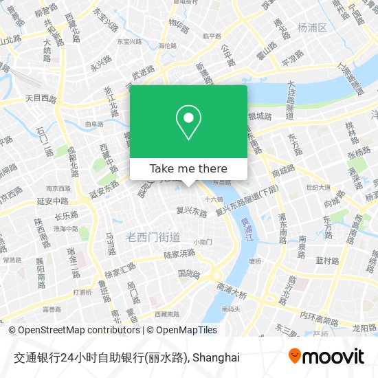 交通银行24小时自助银行(丽水路) map