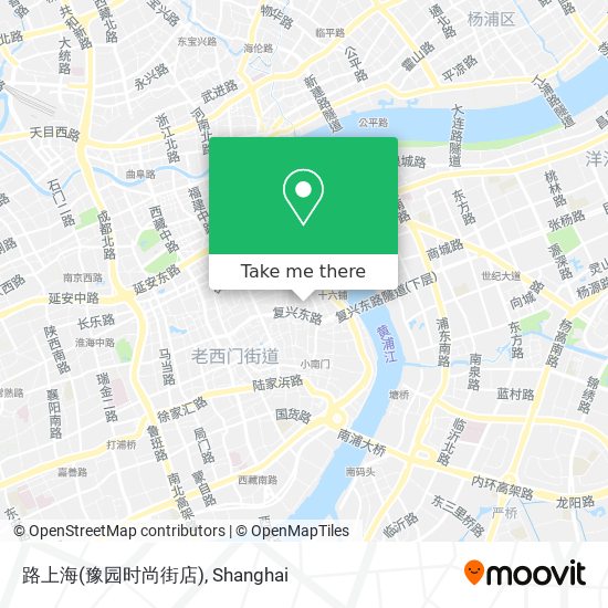 路上海(豫园时尚街店) map
