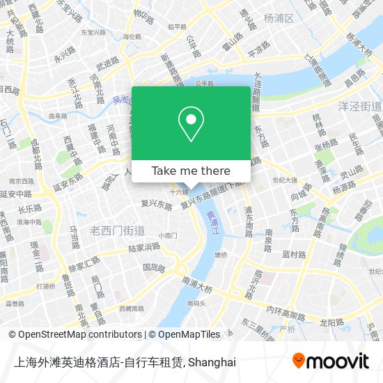 上海外滩英迪格酒店-自行车租赁 map