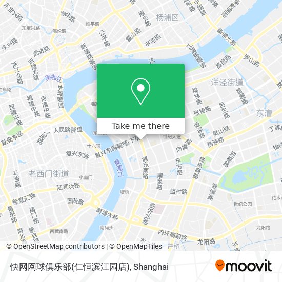 快网网球俱乐部(仁恒滨江园店) map
