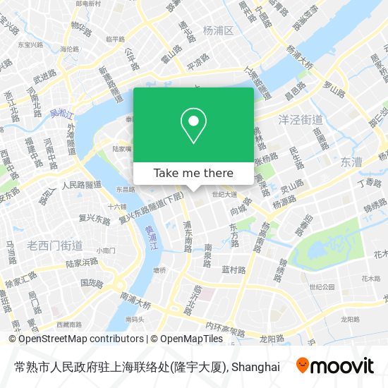 常熟市人民政府驻上海联络处(隆宇大厦) map