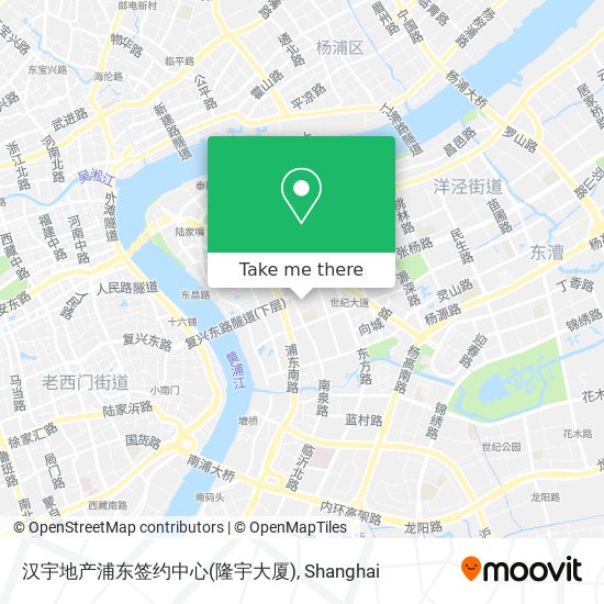 汉宇地产浦东签约中心(隆宇大厦) map