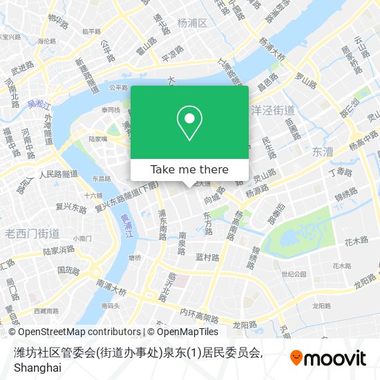 潍坊社区管委会(街道办事处)泉东(1)居民委员会 map