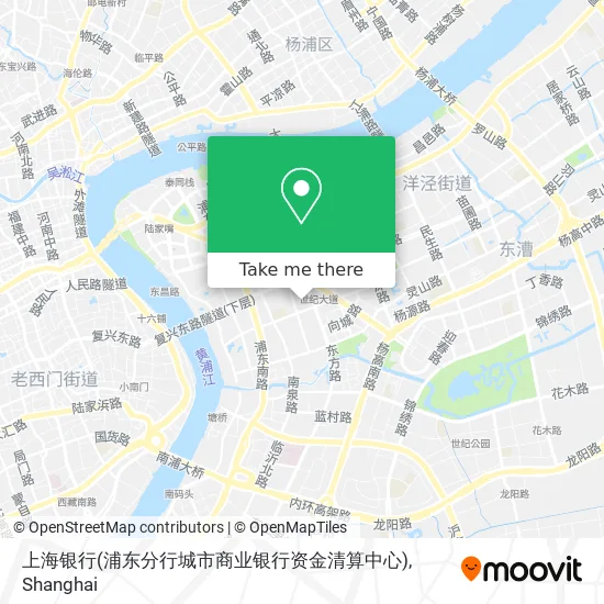 上海银行(浦东分行城市商业银行资金清算中心) map