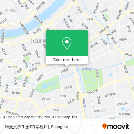 雅曼妮养生会馆(紫槐店) map