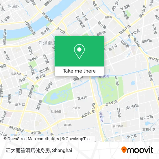 证大丽笙酒店健身房 map