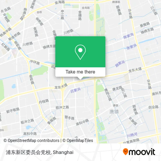 浦东新区委员会党校 map
