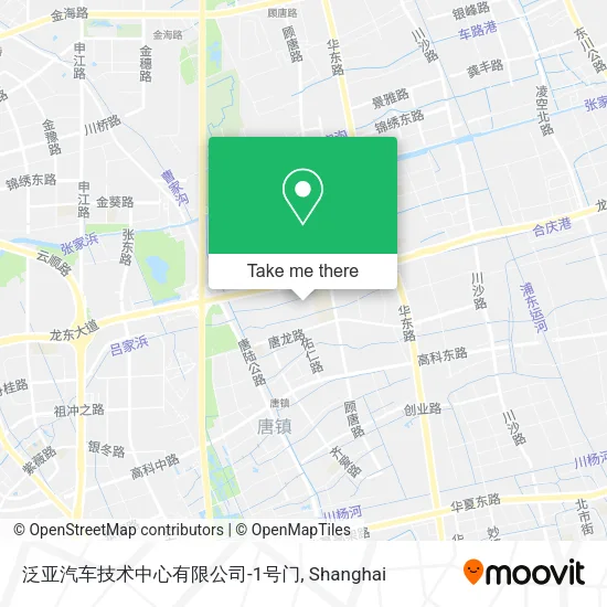 泛亚汽车技术中心有限公司-1号门 map
