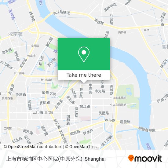 上海市杨浦区中心医院(中原分院) map