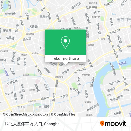 腾飞大厦停车场-入口 map