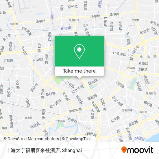 上海大宁福朋喜来登酒店 map
