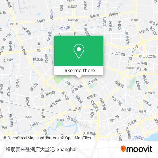 福朋喜来登酒店大堂吧 map
