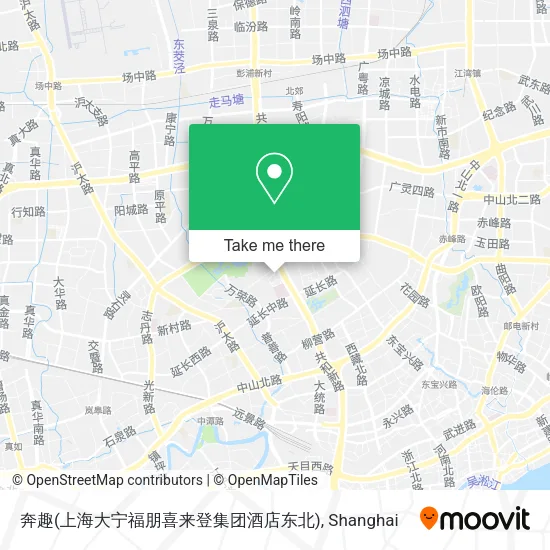 奔趣(上海大宁福朋喜来登集团酒店东北) map