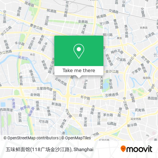五味鲜面馆(118广场金沙江路) map