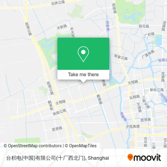 台积电(中国)有限公司(十厂西北门) map