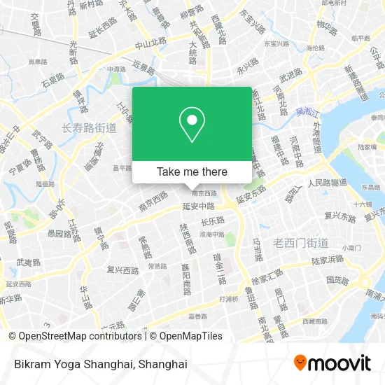Bikram Yoga Shanghai map