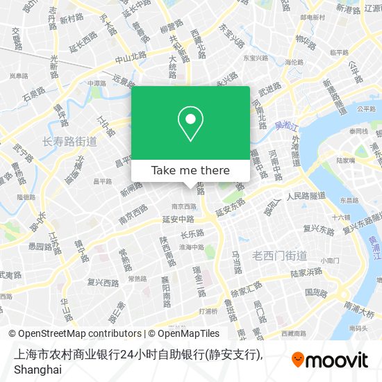 上海市农村商业银行24小时自助银行(静安支行) map