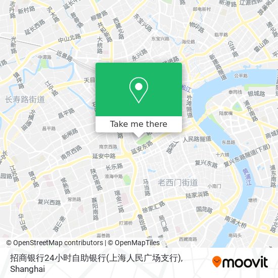 招商银行24小时自助银行(上海人民广场支行) map
