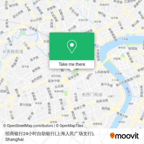 招商银行24小时自助银行(上海人民广场支行) map