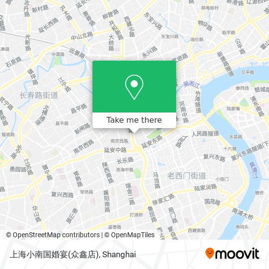 上海小南国婚宴(众鑫店) map