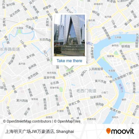 上海明天广场JW万豪酒店 map