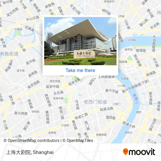 上海大剧院 map