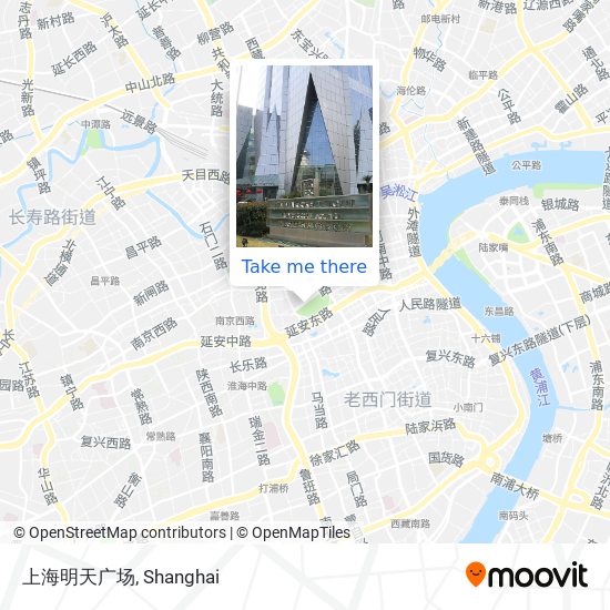 上海明天广场 map