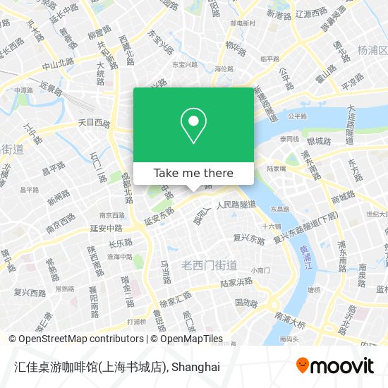 汇佳桌游咖啡馆(上海书城店) map