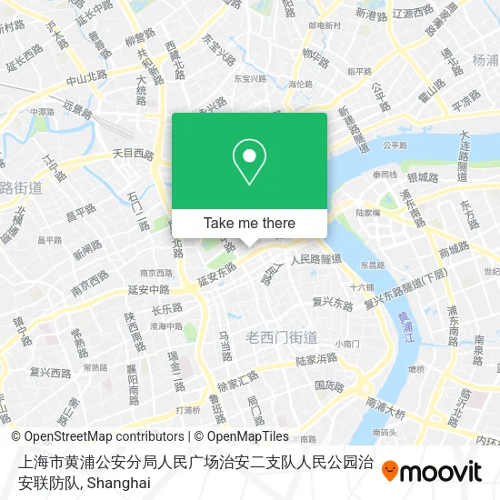 上海市黄浦公安分局人民广场治安二支队人民公园治安联防队 map