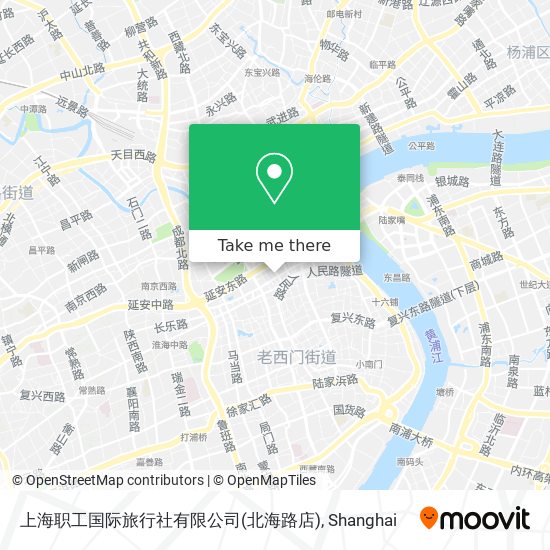 上海职工国际旅行社有限公司(北海路店) map