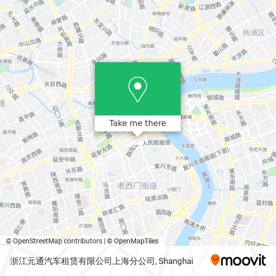 浙江元通汽车租赁有限公司上海分公司 map