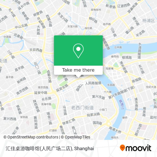 汇佳桌游咖啡馆(人民广场二店) map