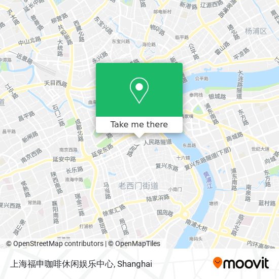 上海福申咖啡休闲娱乐中心 map