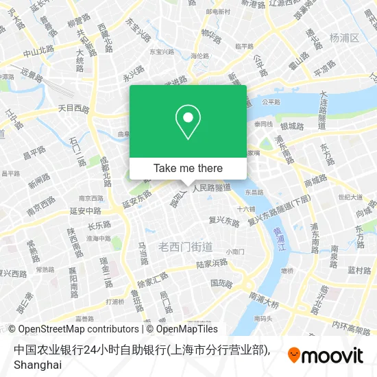 中国农业银行24小时自助银行(上海市分行营业部) map