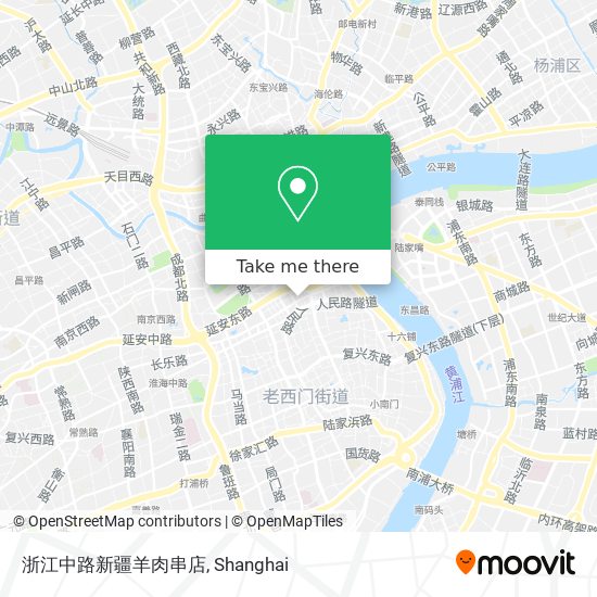 浙江中路新疆羊肉串店 map