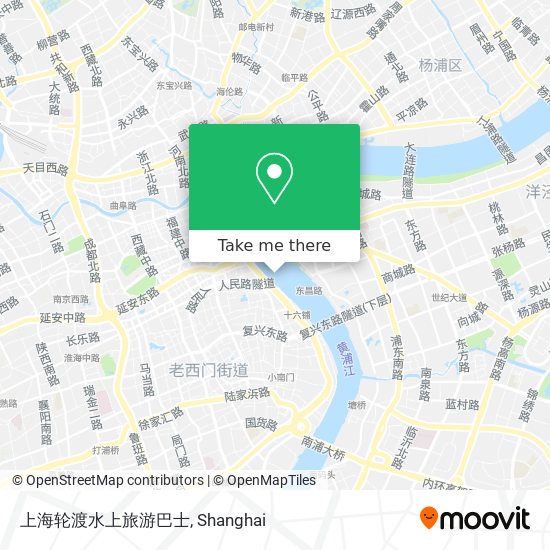 上海轮渡水上旅游巴士 map