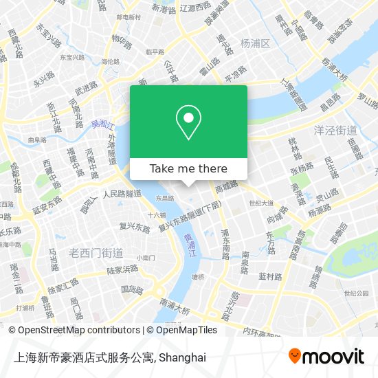 上海新帝豪酒店式服务公寓 map