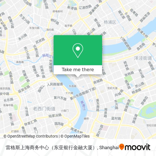 雷格斯上海商务中心（东亚银行金融大厦） map