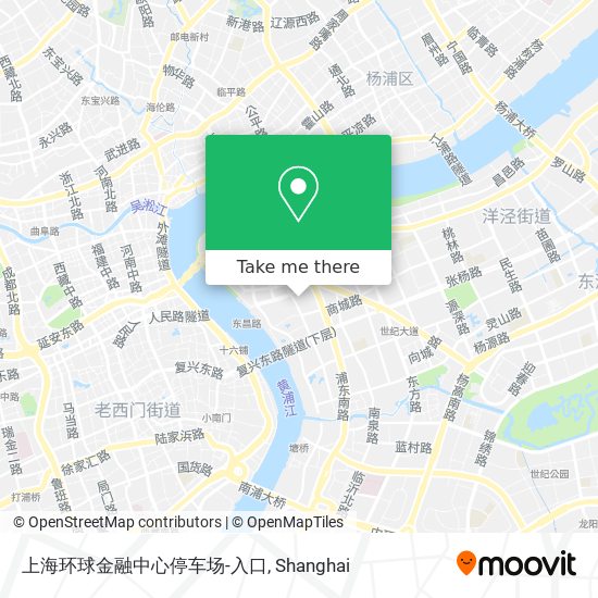 上海环球金融中心停车场-入口 map