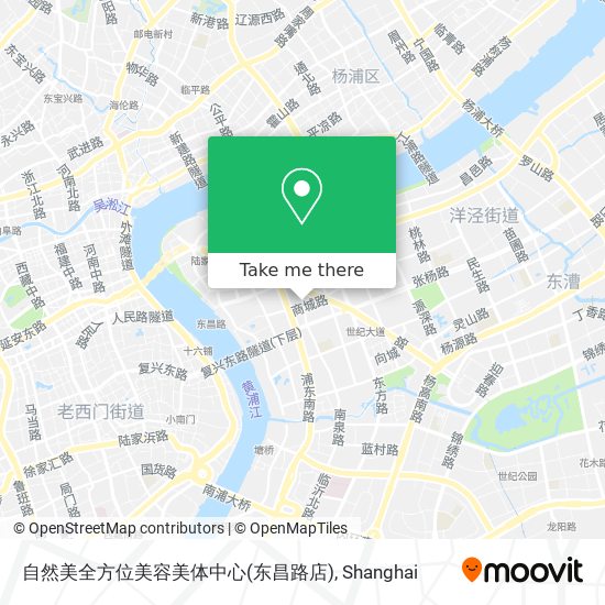 自然美全方位美容美体中心(东昌路店) map