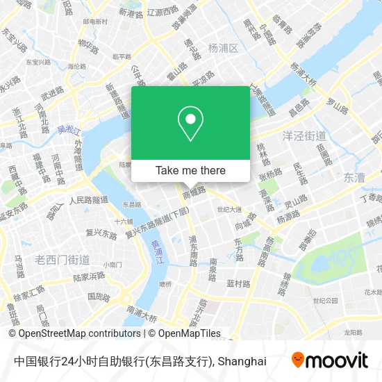 中国银行24小时自助银行(东昌路支行) map