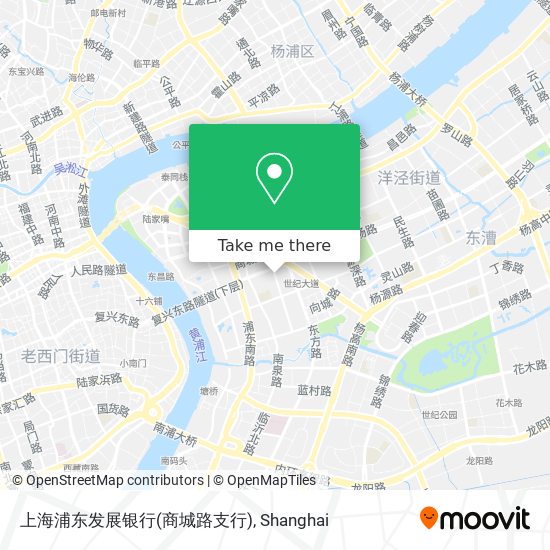 上海浦东发展银行(商城路支行) map
