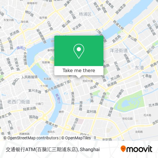 交通银行ATM(百脑汇三期浦东店) map