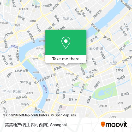 笑笑地产(乳山四村西南) map